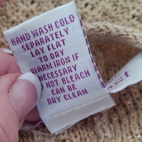 Kathy Levine By Request Gold Shimmer Cardigan - Picture 5 of 5